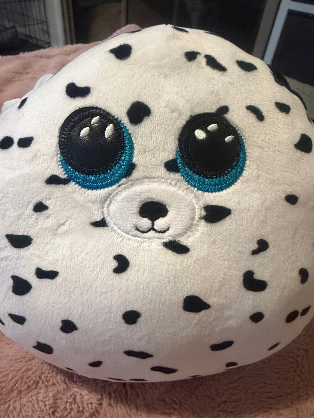 Ty Dalmatian Plush Toy - White, Black & Blue